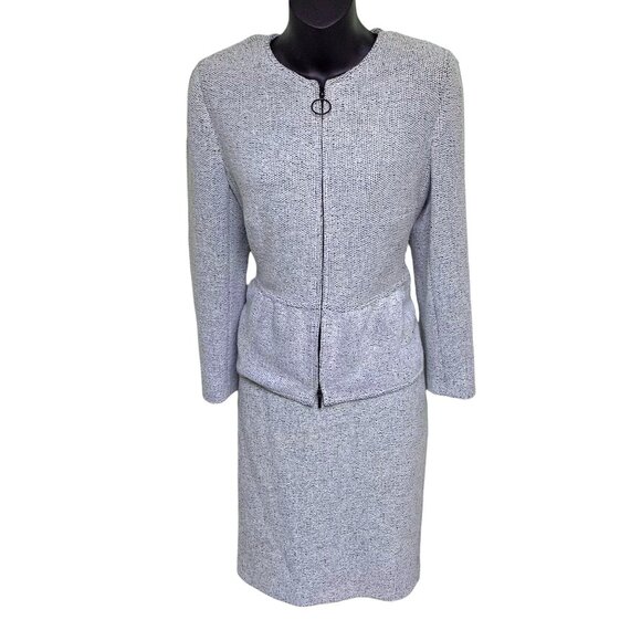 Akris‎ Punto  Tweed Style Skirt Peplum Jacket Suit - Picture 11 of 11